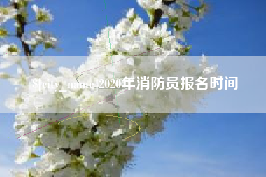 景德镇2020年消防员报名时间