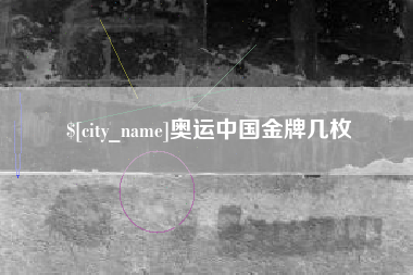 景德镇奥运中国金牌几枚