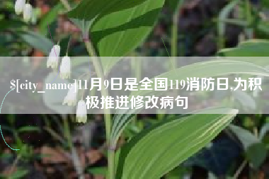 景德镇11月9日是全国119消防日,为积极推进修改病句
