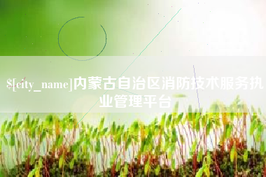 景德镇内蒙古自治区消防技术服务执业管理平台