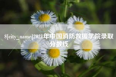 景德镇2021年中国消防救援学院录取分数线