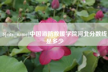 景德镇中国消防救援学院河北分数线是多少