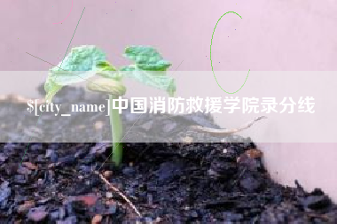 景德镇中国消防救援学院录分线