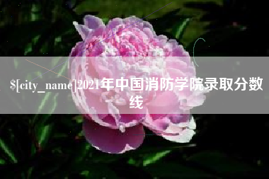 景德镇2021年中国消防学院录取分数线