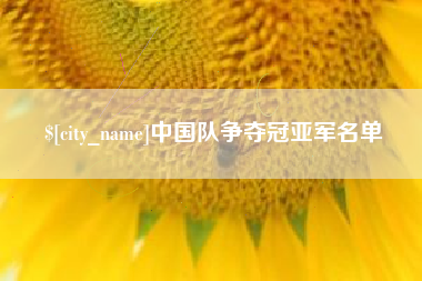 景德镇中国队争夺冠亚军名单
