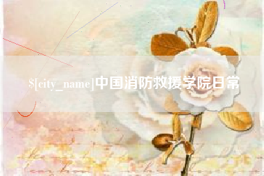 景德镇中国消防救援学院日常