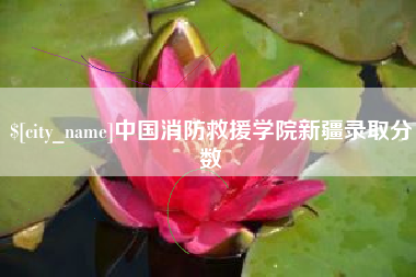 景德镇中国消防救援学院新疆录取分数
