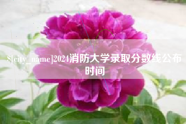 景德镇2024消防大学录取分数线公布时间