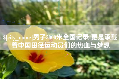 景德镇男子5000米全国记录-更是承载着中国田径运动员们的热血与梦想