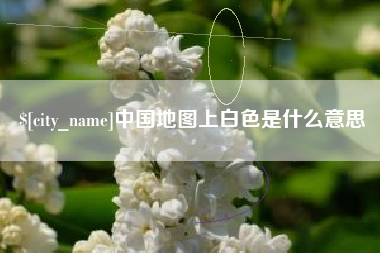 景德镇中国地图上白色是什么意思