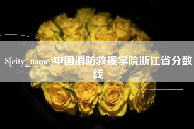景德镇中国消防救援学院浙江省分数线
