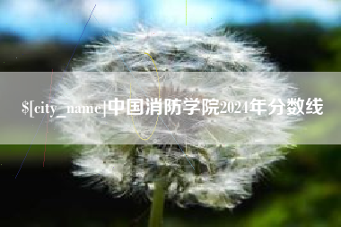 景德镇中国消防学院2024年分数线