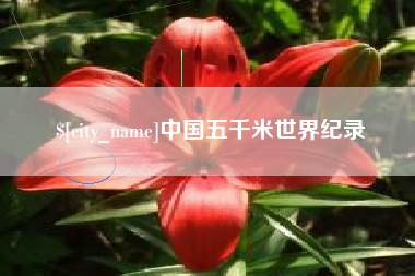 景德镇中国五千米世界纪录