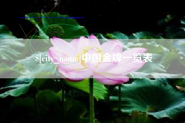 景德镇中国金牌一览表