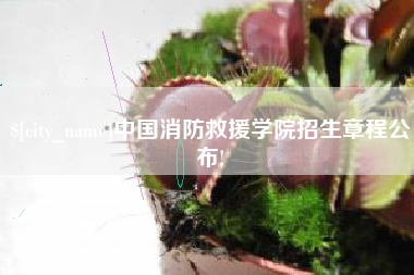 景德镇中国消防救援学院招生章程公布!